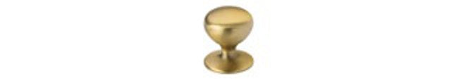 Round Furniture Handle; Brushed Brass; brochure range photograph