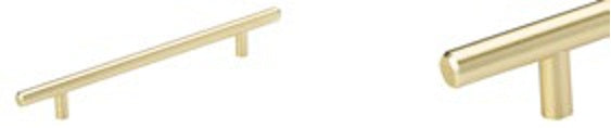 Avalon Bar Handle; Brushed Brass; brochure range photograph
