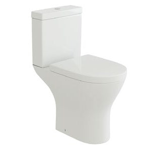Dora Close Coupled Toilet with Soft Close Seat; {'Configuration': 'Comfort Height'}; supplier brochure photograph