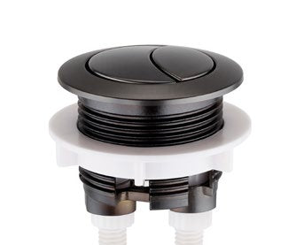 Close Coupled Cistern Push Button; {'Finish': 'Gunmetal'}; supplier brochure photograph