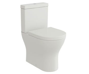 Dora Close Coupled Toilet with Soft Close Seat; {'Configuration': 'Standard'}; supplier brochure photograph