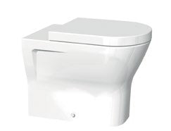 Haven Back to Wall Pan & Soft Close Seat; {'Configuration': 'Rimless'}; supplier brochure photograph