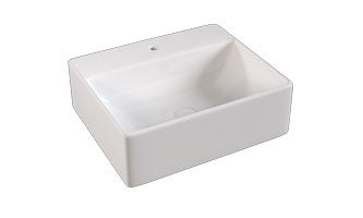 Otto Wall Hung Basin; {'Size': '330 x 280 mm'}; supplier brochure photograph