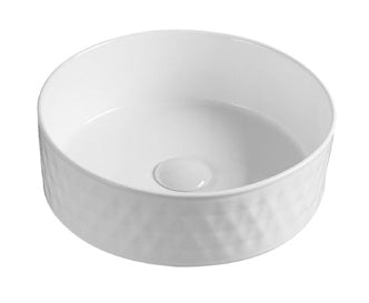 Avoca Countertop Basin; {'Size': '365 mm diameter'}; supplier brochure photograph