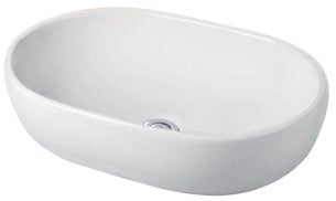 Ronda Countertop Basin; {'Size': '475 x 340 mm', 'Finish': 'Standard'}; supplier brochure photograph