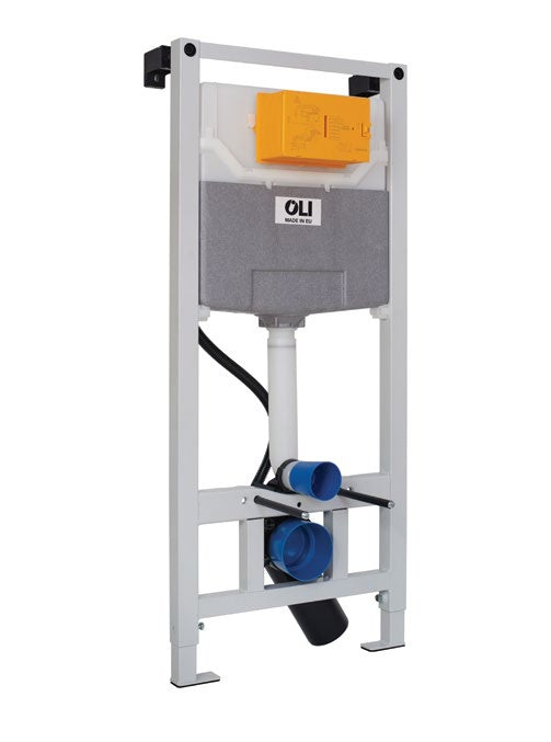 OLI120 Plus WC Frame; {'Size': '500 x 1150-1350 x 126-170 mm'}; supplier brochure photograph