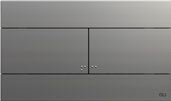 OLI Slim Inox Flush Plate; {'Finish': 'Gunmetal'}; supplier brochure photograph