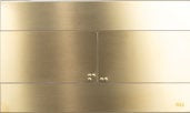 OLI Slim Inox Flush Plate; {'Finish': 'Gold'}; supplier brochure photograph