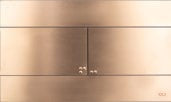 OLI Slim Inox Flush Plate; {'Finish': 'Bronze'}; supplier brochure photograph