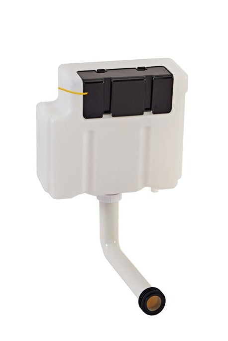 Wharfe Dual Flush Concealed WC Cistern; {'Size': '362 x 160 x 315 mm'}; supplier brochure photograph