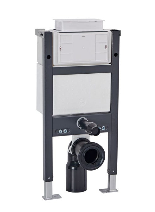 Wharfe Wall Hung WC Frame; {'Size': '415 x 807-1107 x 148-205 mm'}; supplier brochure photograph