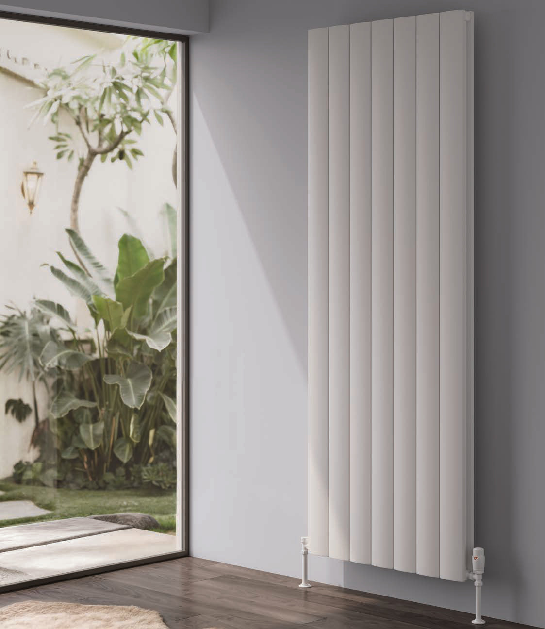Reina Loco Vertical Double — Reina brochure page 110; White; pictured size 1800 x 660 mm