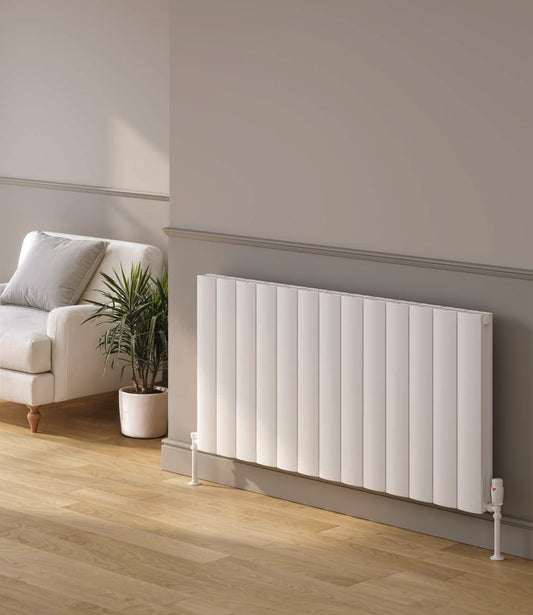 Reina Loco Horizontal Double — Reina brochure page 111; White; pictured size 600 x 1230 mm