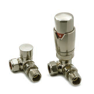 Reina Modal Trv Corner Valves — Reina brochure page 176; Brushed