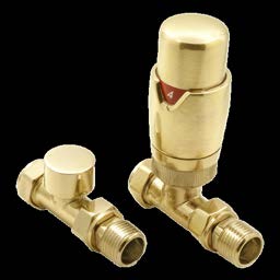 Reina Modal Trv Straight Valves — Reina brochure page 176; Brushed Brass