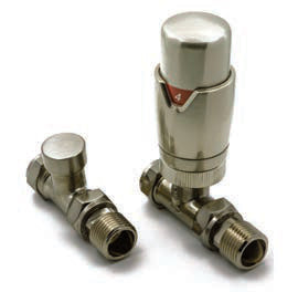 Reina Modal Trv Straight Valves — Reina brochure page 176; Brushed