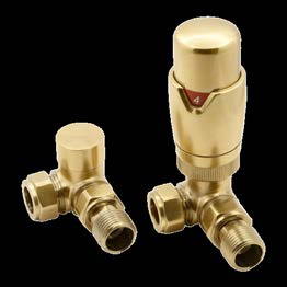 Reina Modal Trv Corner Valves — Reina brochure page 176; Brushed Brass