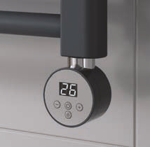 Reina Mini Round Thermostatic Control Unit — Reina brochure page 180; Anthracite