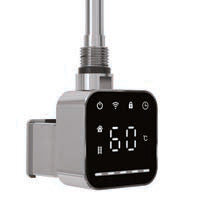 Reina Square Thermostatic Wifi Element — Reina brochure page 181; Chrome