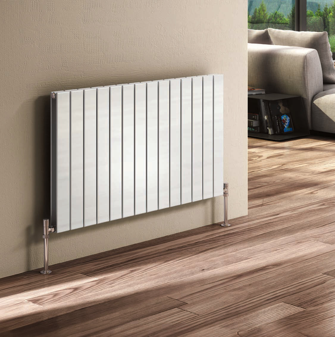 Reina Flat Horizontal Double — Reina brochure page 19; White; pictured size 600 x 1032 mm