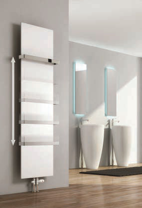 Reina Slimline Vertical — Reina brochure page 32; White; detail image