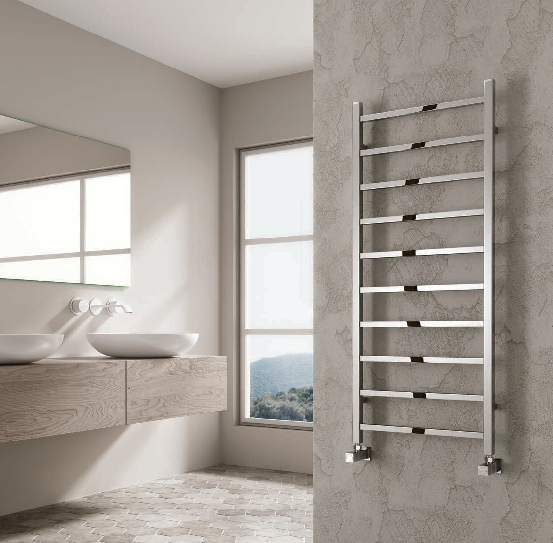 Reina Serena — Reina brochure page 77; Chrome; pictured size 1200 x 500 mm